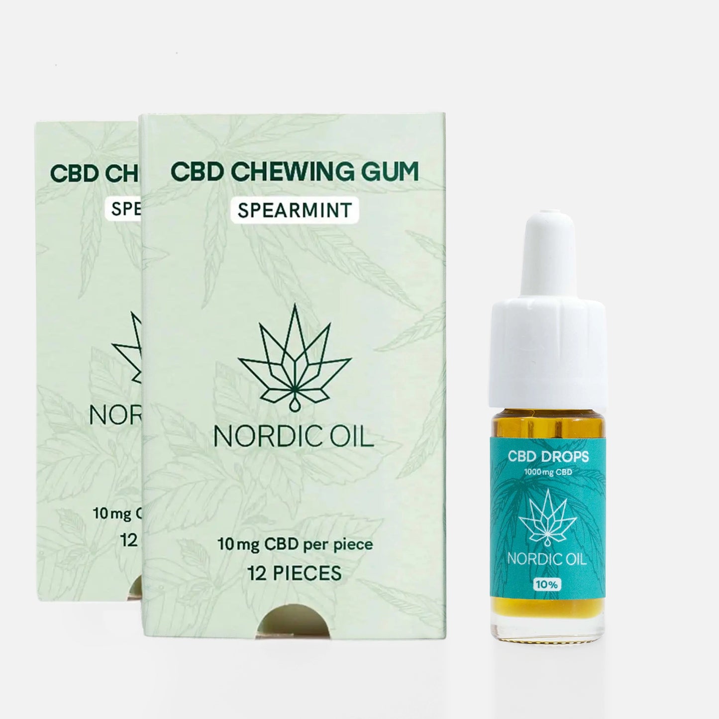 CBD Produkte die nebeneinander stehen 