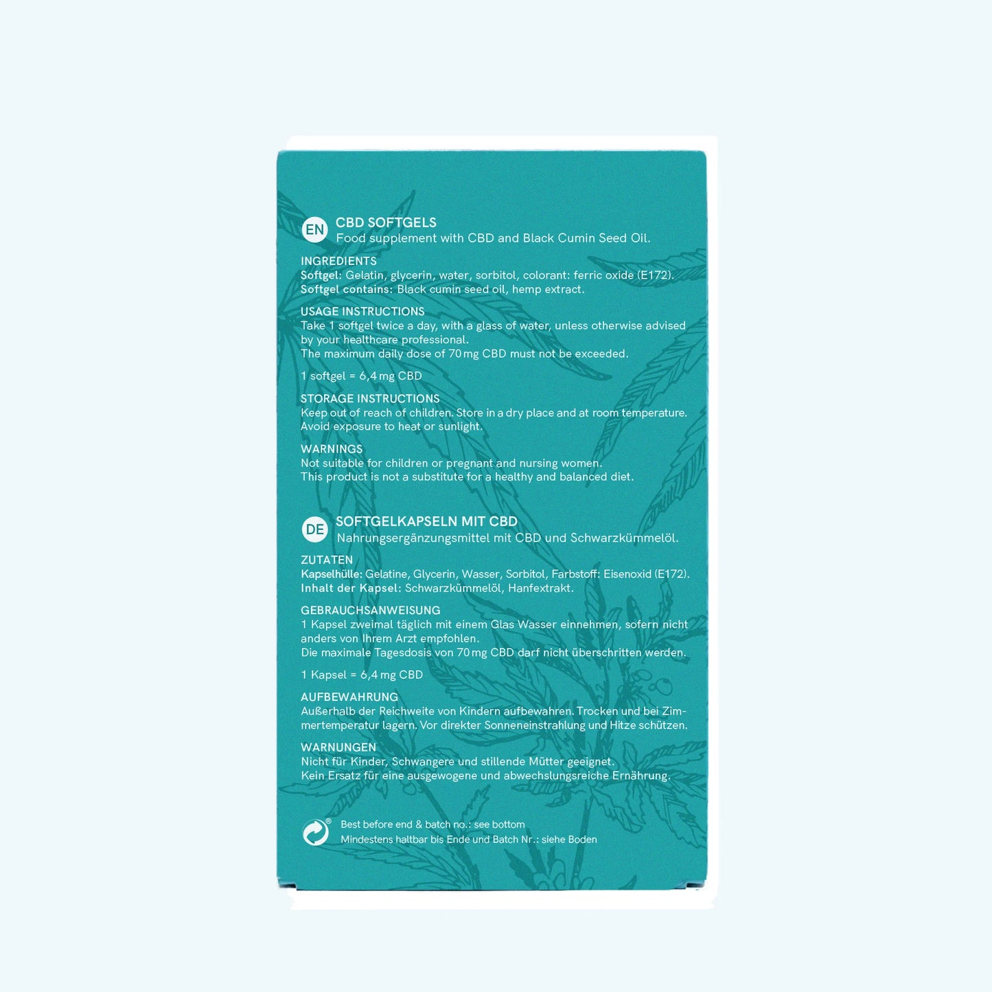 3FÜR2: CBD Kapseln (384mg)