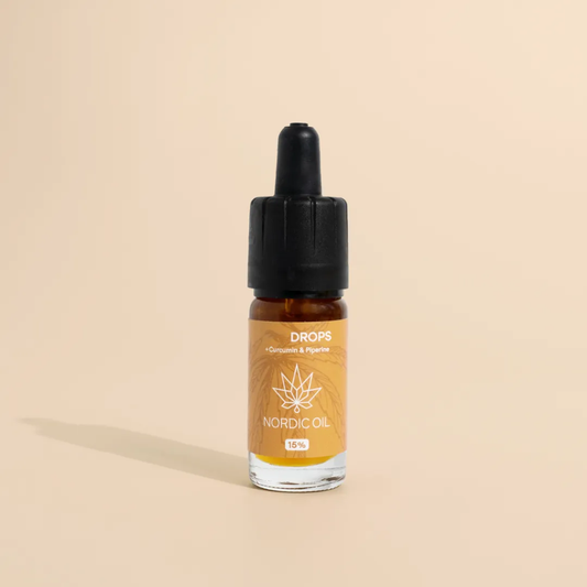 Nordic Oil Drops Flasche mit Pipette - Kurkumin & Piperin