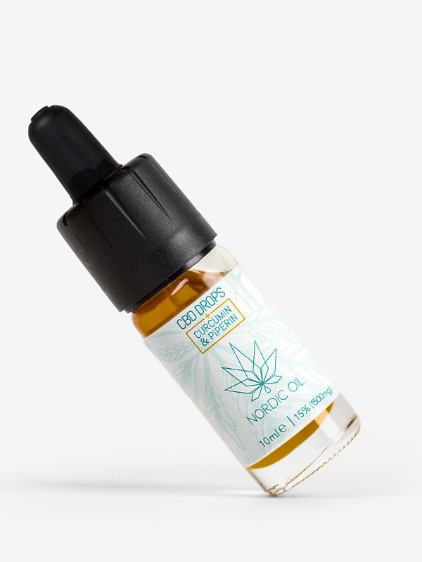 Nordic Oil-Curcumin und Piperin CBD Drops (15% CBD)