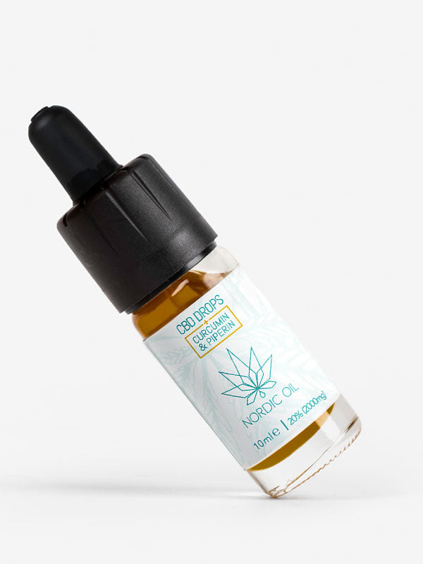 Nordic Oil-Curcumin und Piperin CBD Drops (20% CBD)