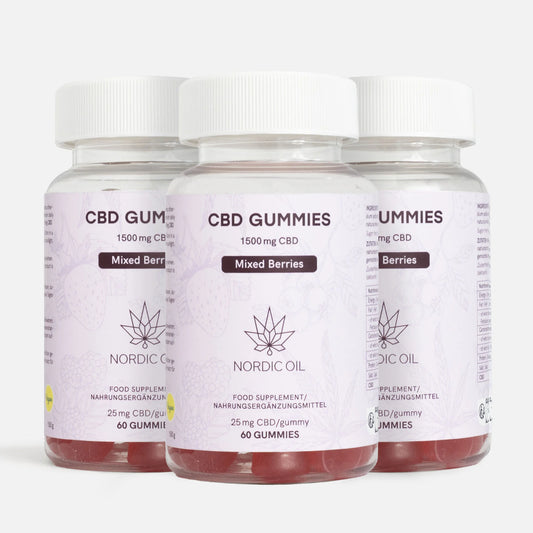 3FÜR2: CBD Fruchtgummis (1500mg) Beeren