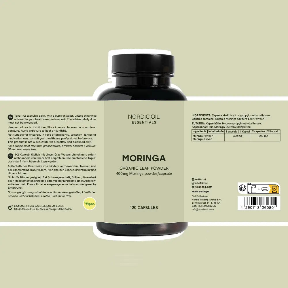 Moringa-Pulver-Kapseln