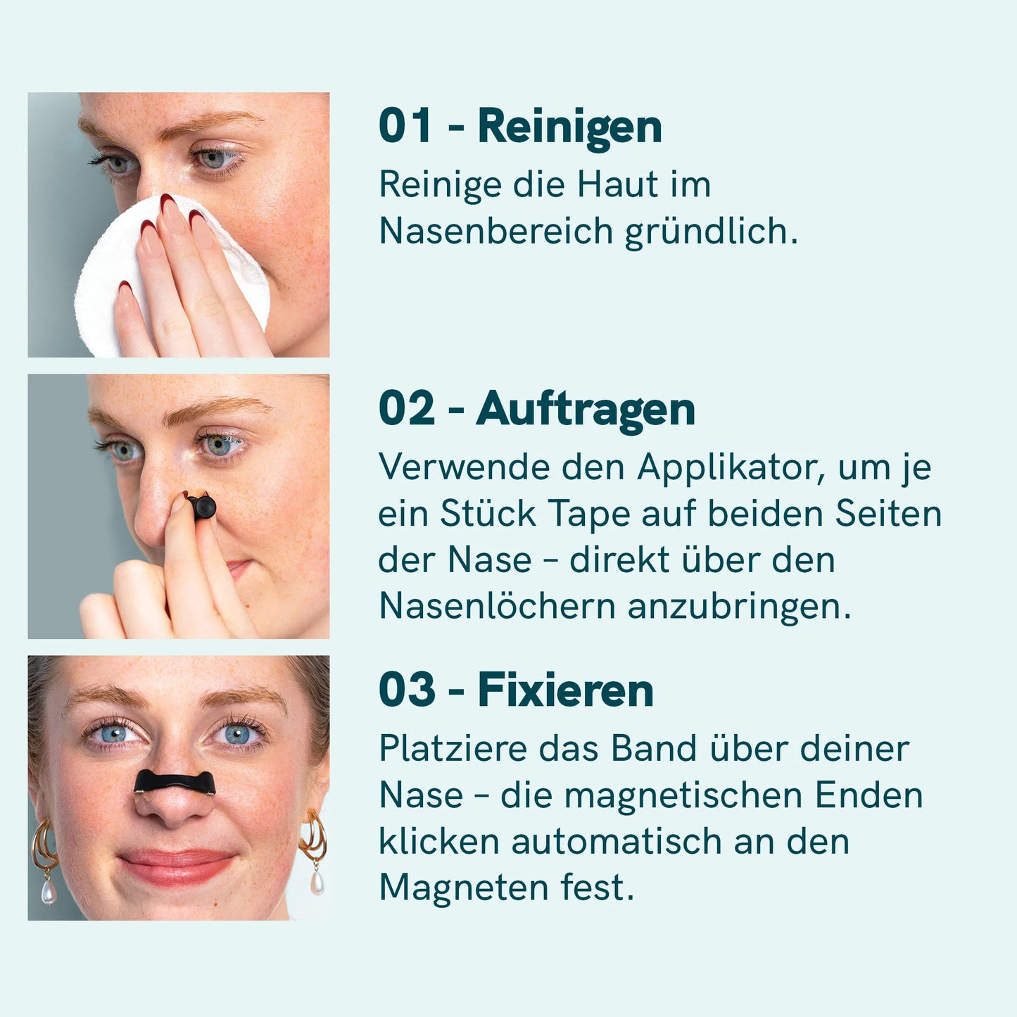 Magnetische Nasenpflaster