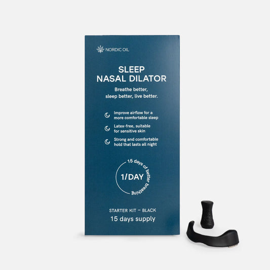 Nordic Oil Schlaf-Nasen-Dilator Starter-Kit, blaues Verpackungsdesign, 15-Tage-Vorrat
