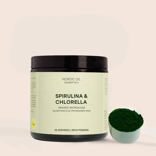 Spirulina Chlorella Pulver