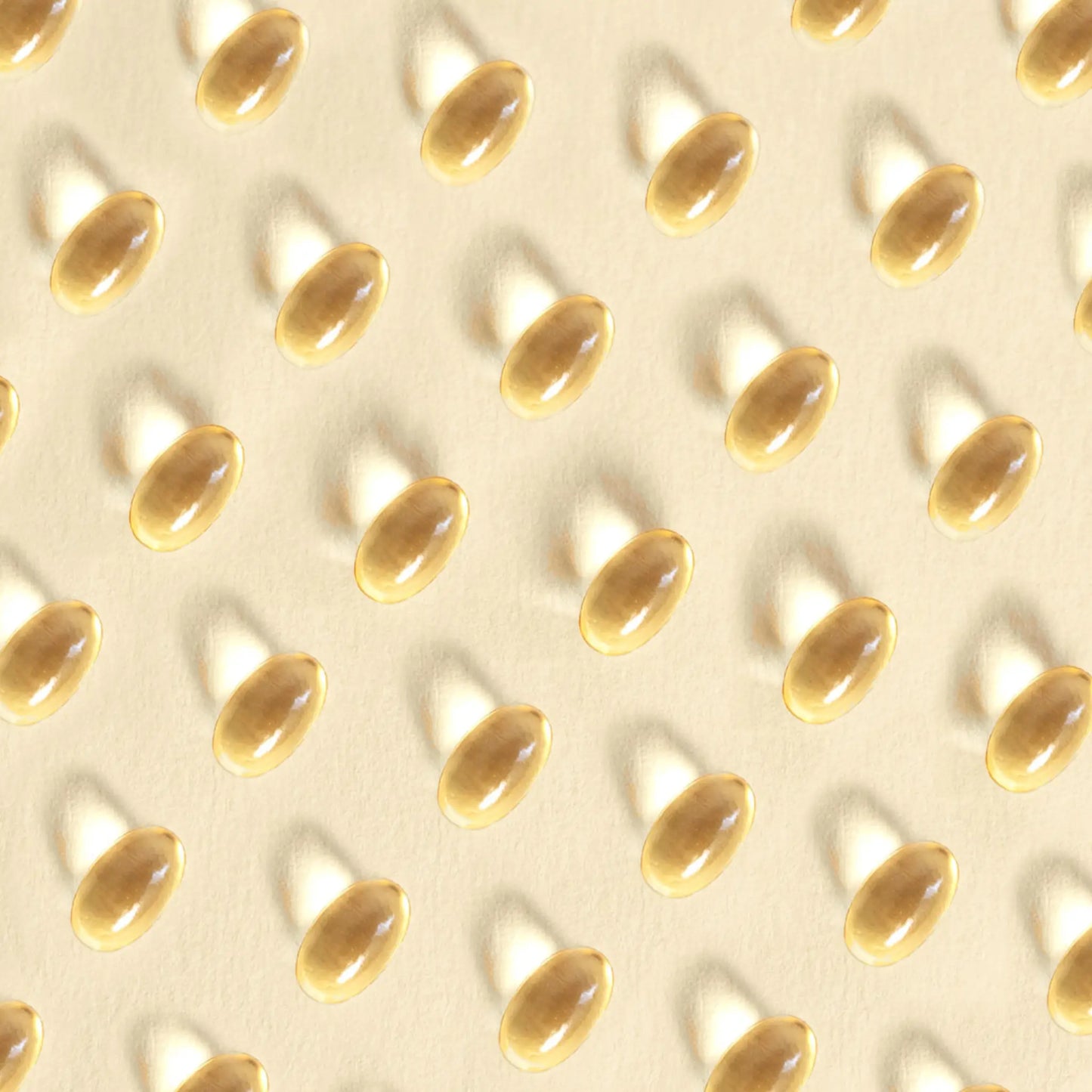 Vitamin D3 Kapseln liegen in einer Anreihung da