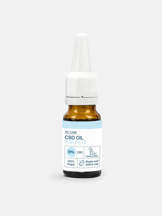 CBD-Öl für Haustiere in Tropfflasche mit Pipette