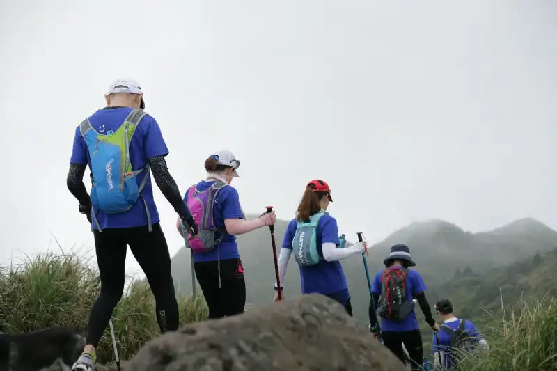 Mehrere Personen wandern 