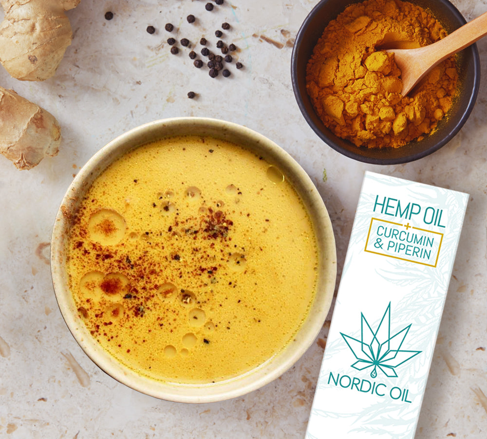 CBD Öl mit Curcumin und Piperin