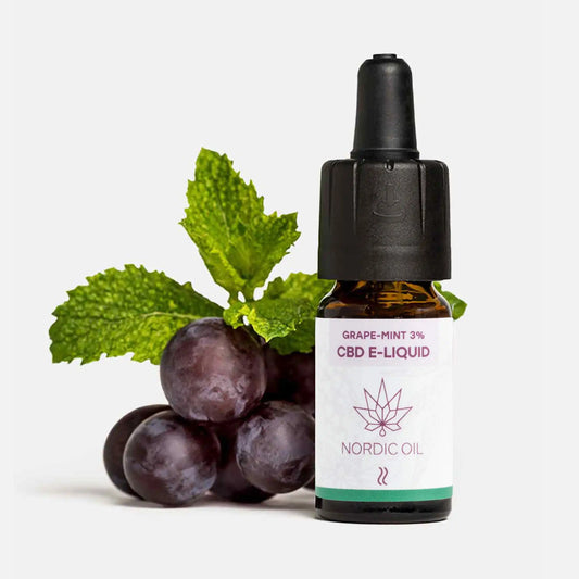 CBD Liquid 3% von Nordic Oil mit Trauben und Pfefferminz