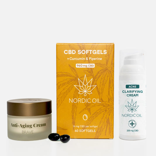 Drei CBD Produkte die ein set ergeben 