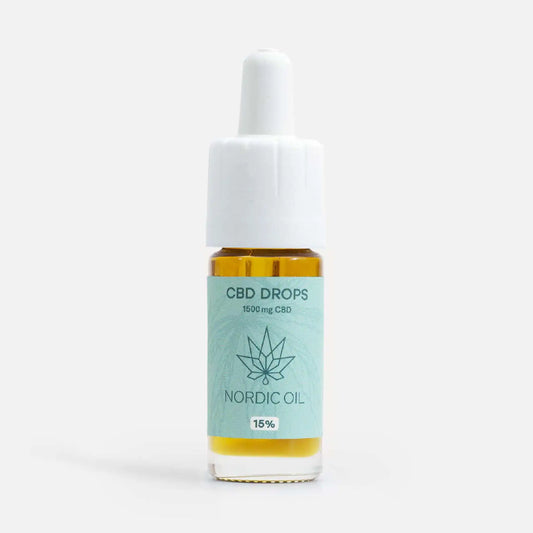 Eine Flasche CBD Öl 15% von Nordic Oil