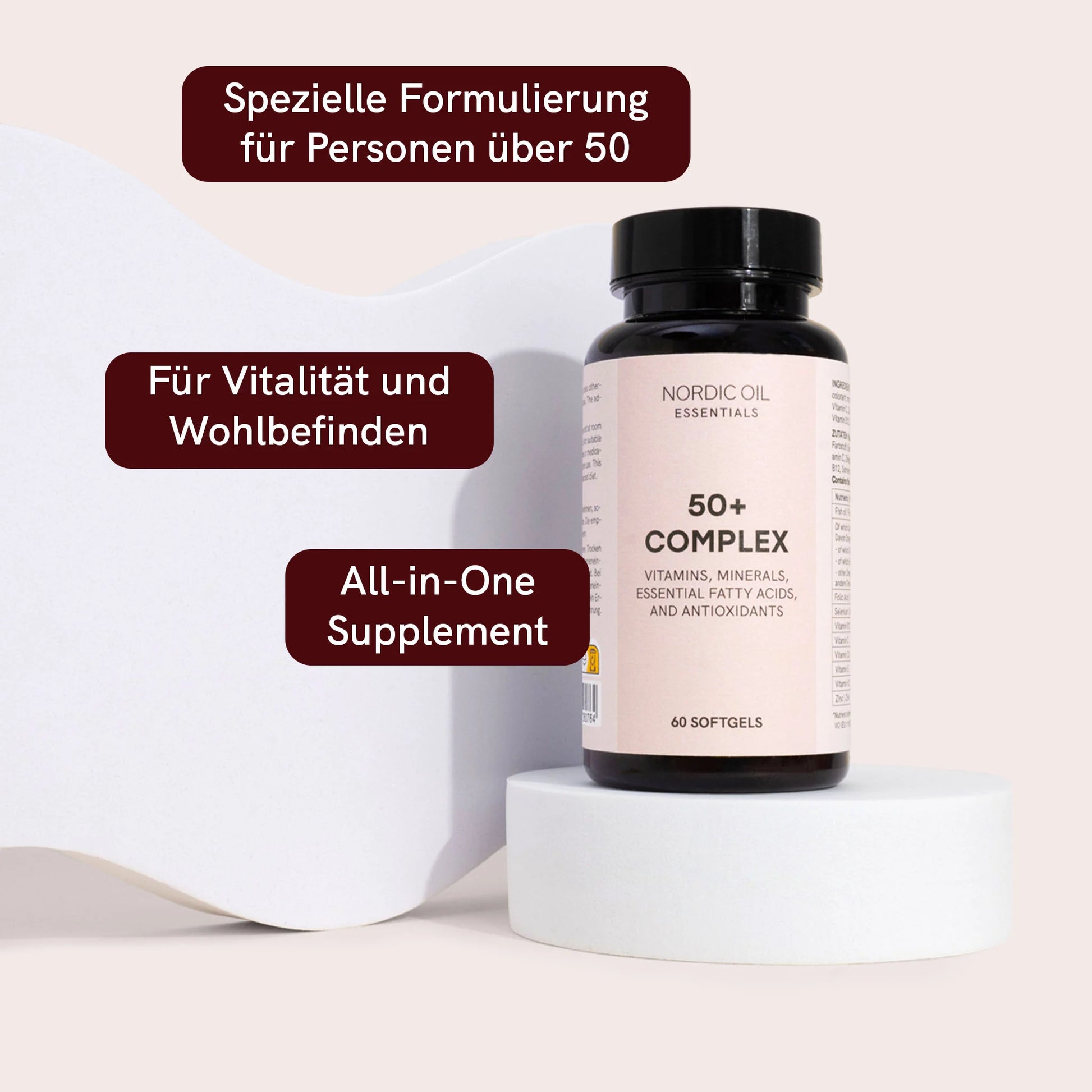 Multi-Komplex 50+ | All-in-One tägliche Kapsel für Erwachsene über 50