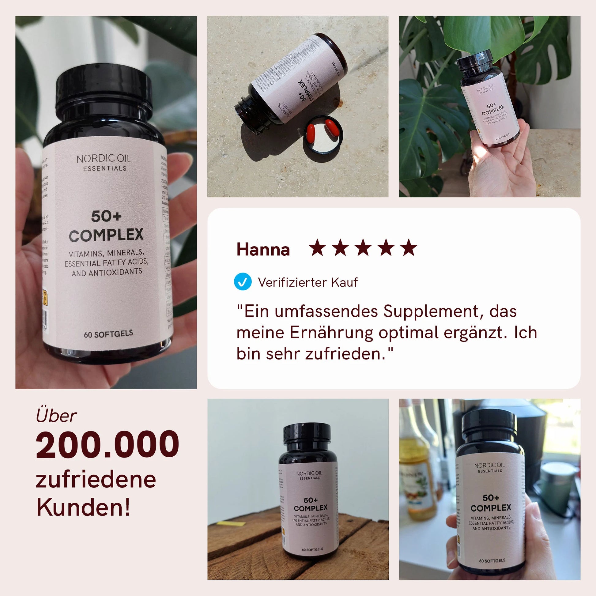 Multi-Komplex 50+ | All-in-One tägliche Kapsel für Erwachsene über 50