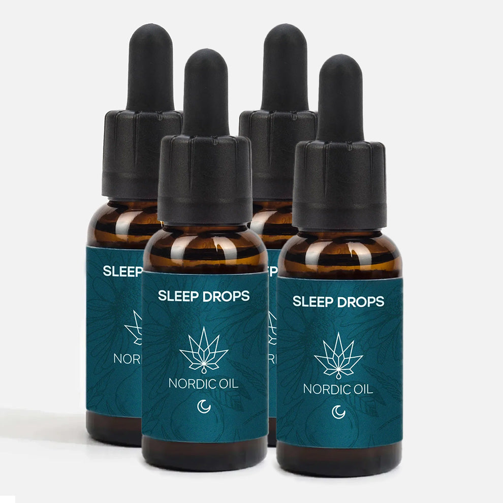 4x CBD Schlaftropfen mit Melatonin