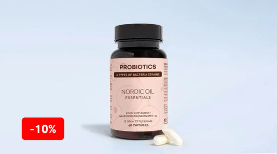 Nordic Oil Probiotics Kapseln Packung mit 10% Rabatt