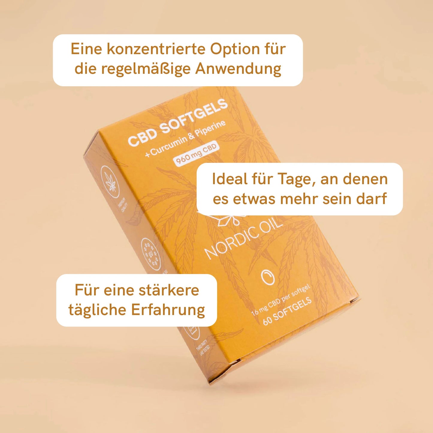 CBD Kapseln (960mg) mit Curcumin