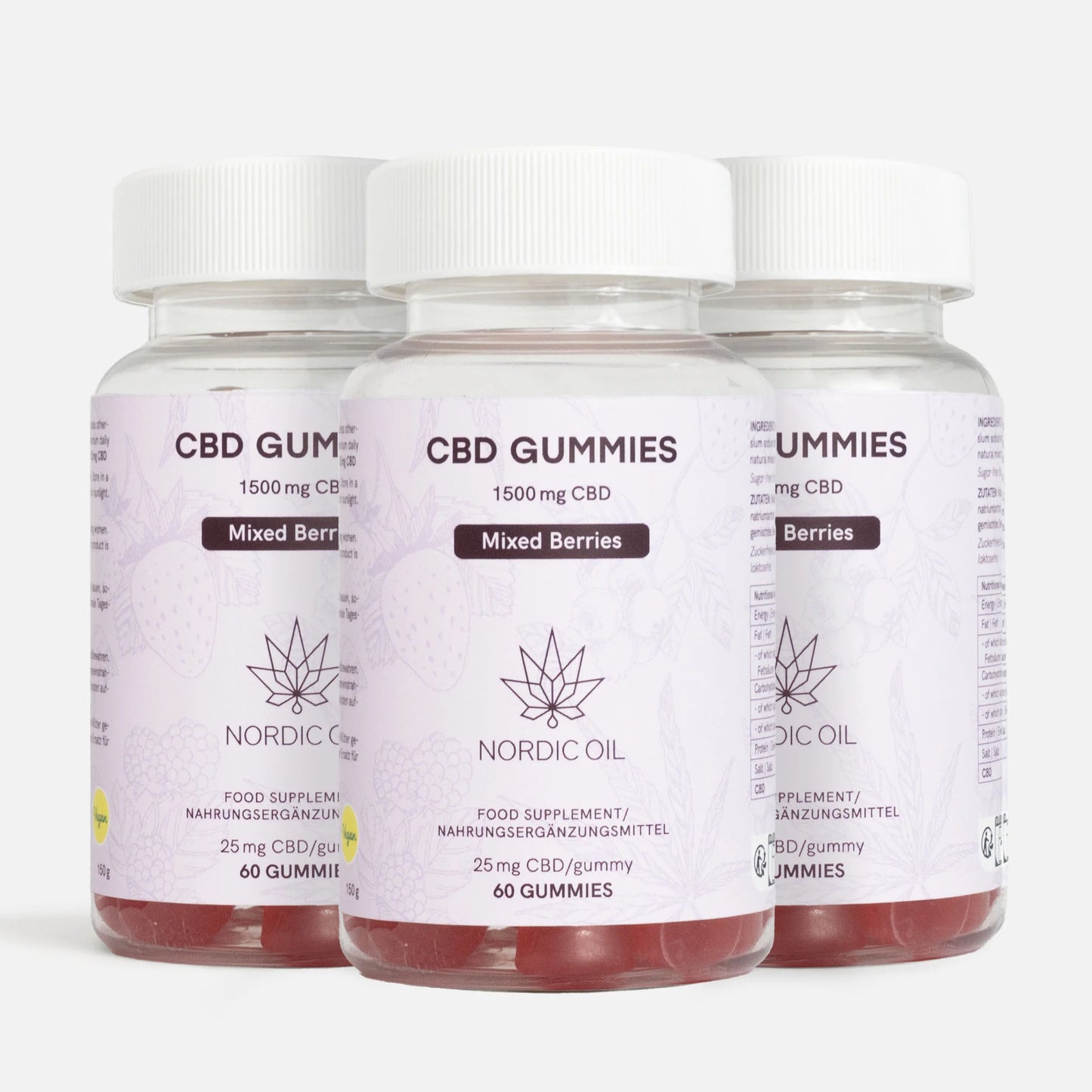 3FÜR2: CBD Fruchtgummis (1500mg) Beeren