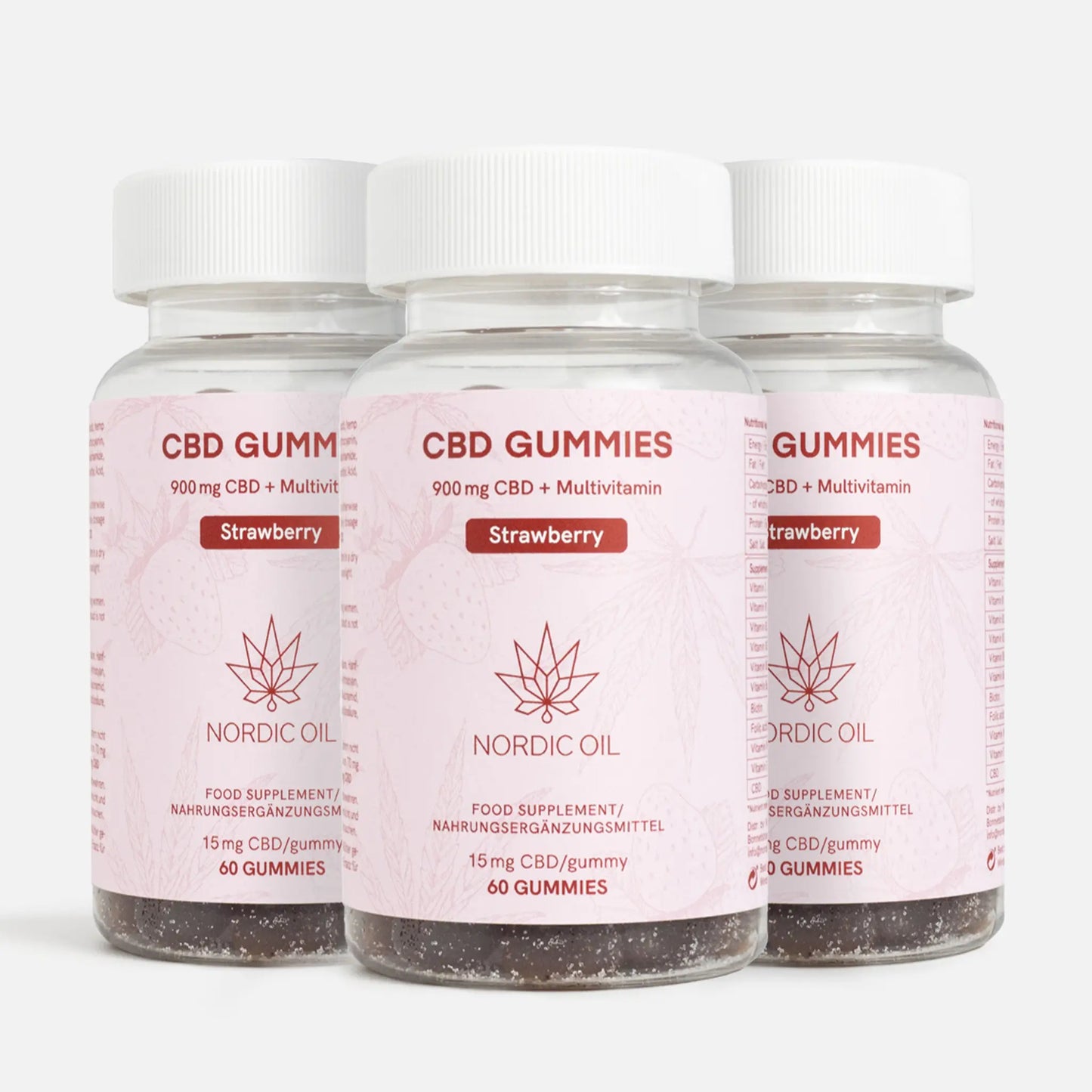 3FÜR2: CBD Fruchtgummis (900mg) Erdbeere
