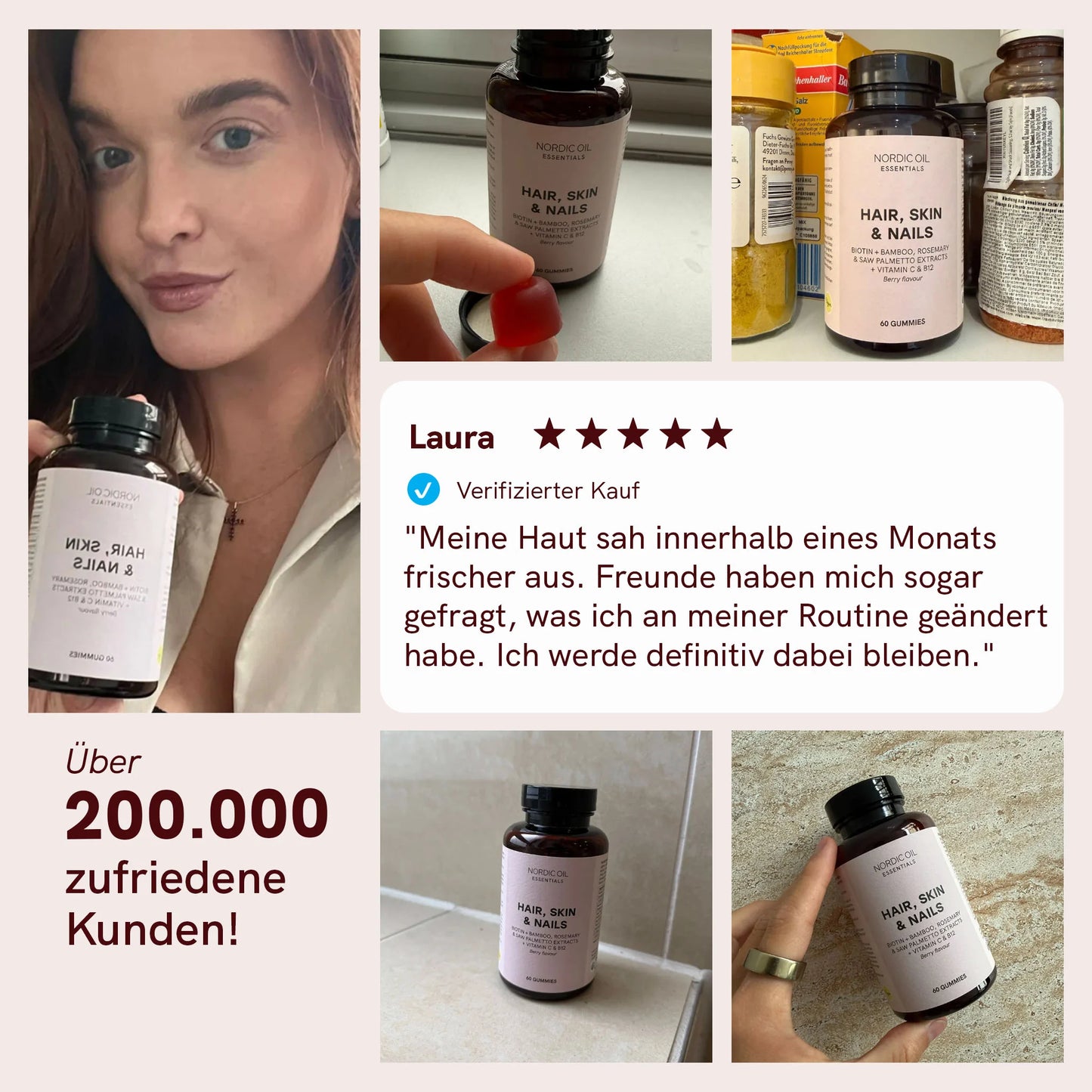 Haut, Haare und Nägel Fruchtgummis