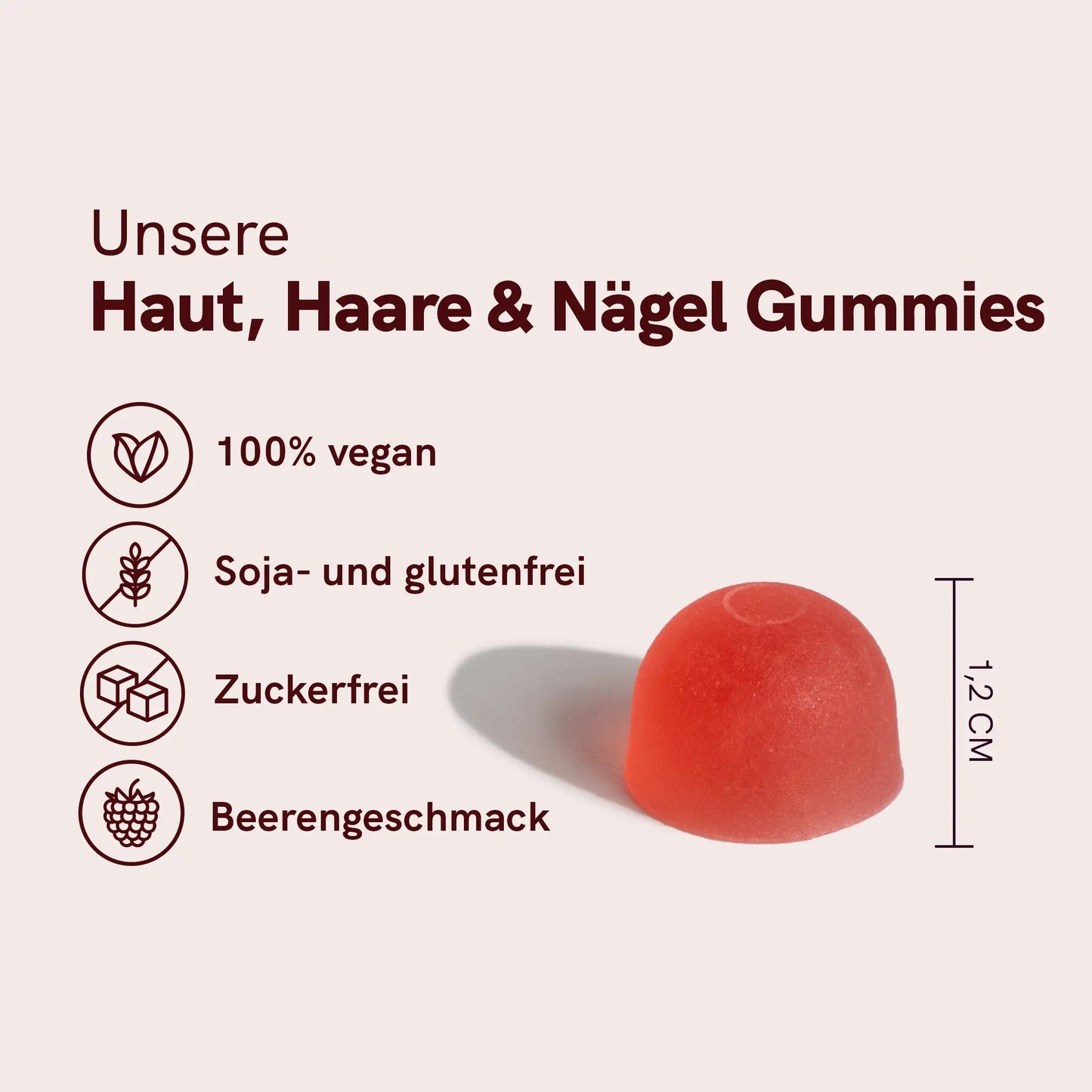Haut, Haare und Nägel Fruchtgummis