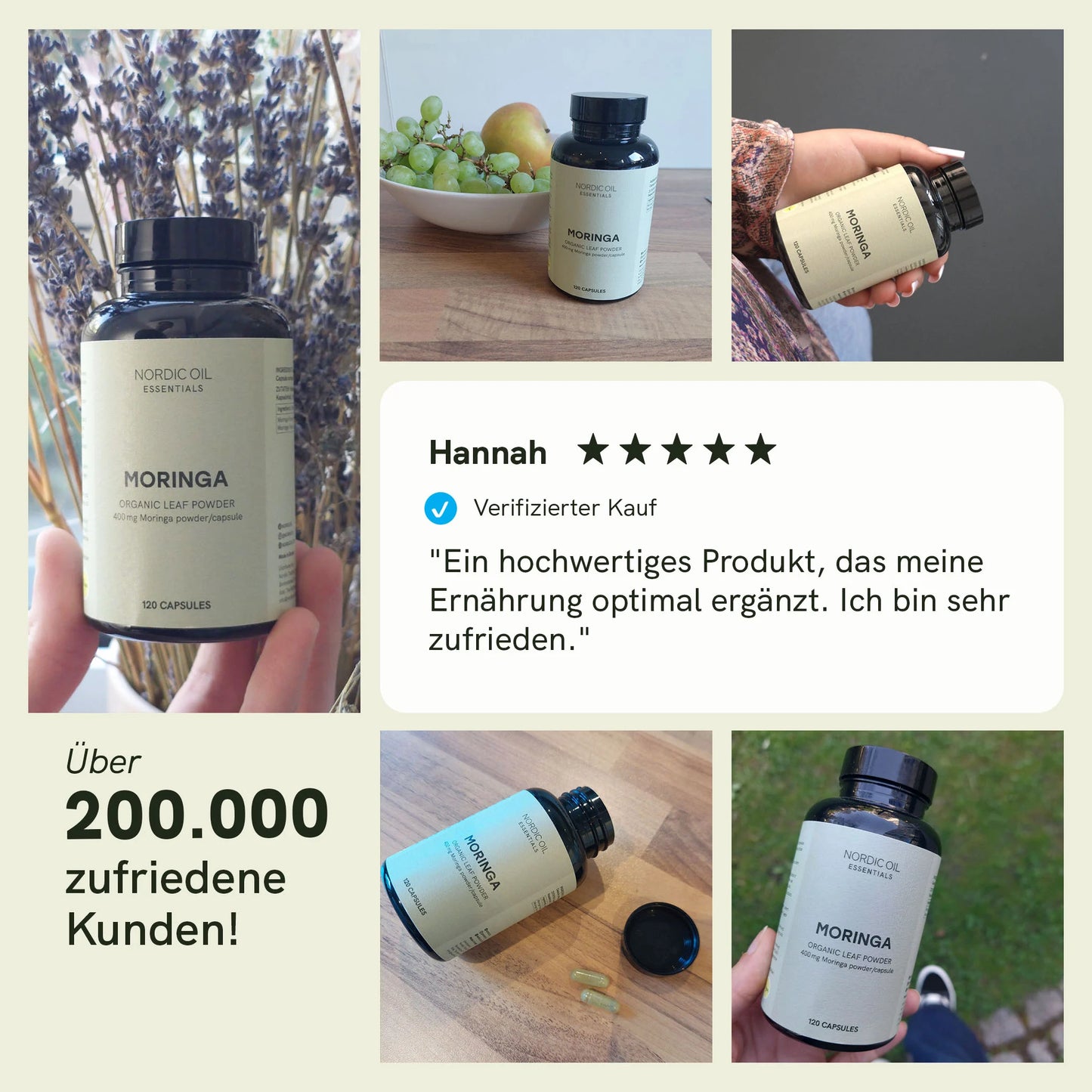 Moringa-Pulver-Kapseln