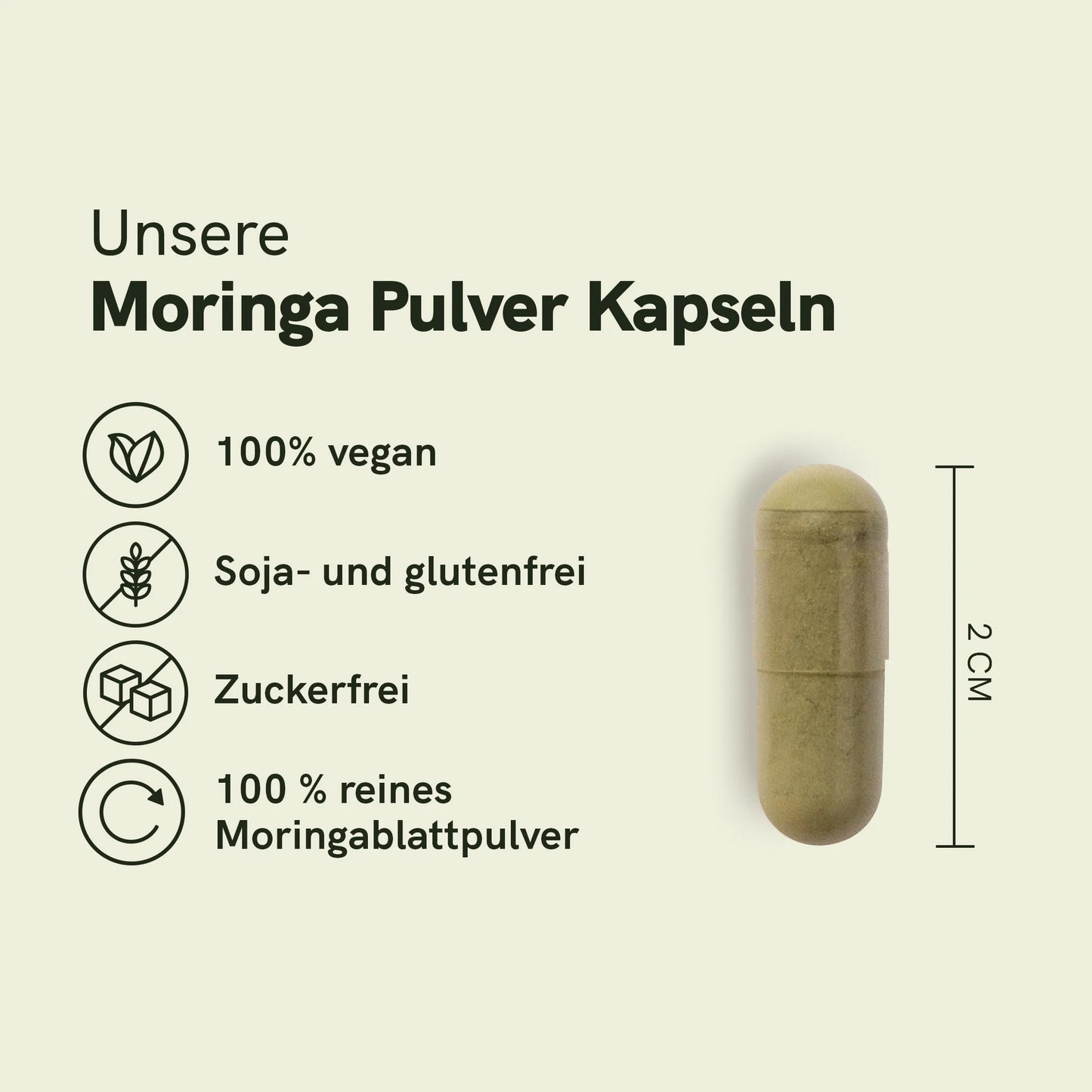 Moringa-Pulver-Kapseln