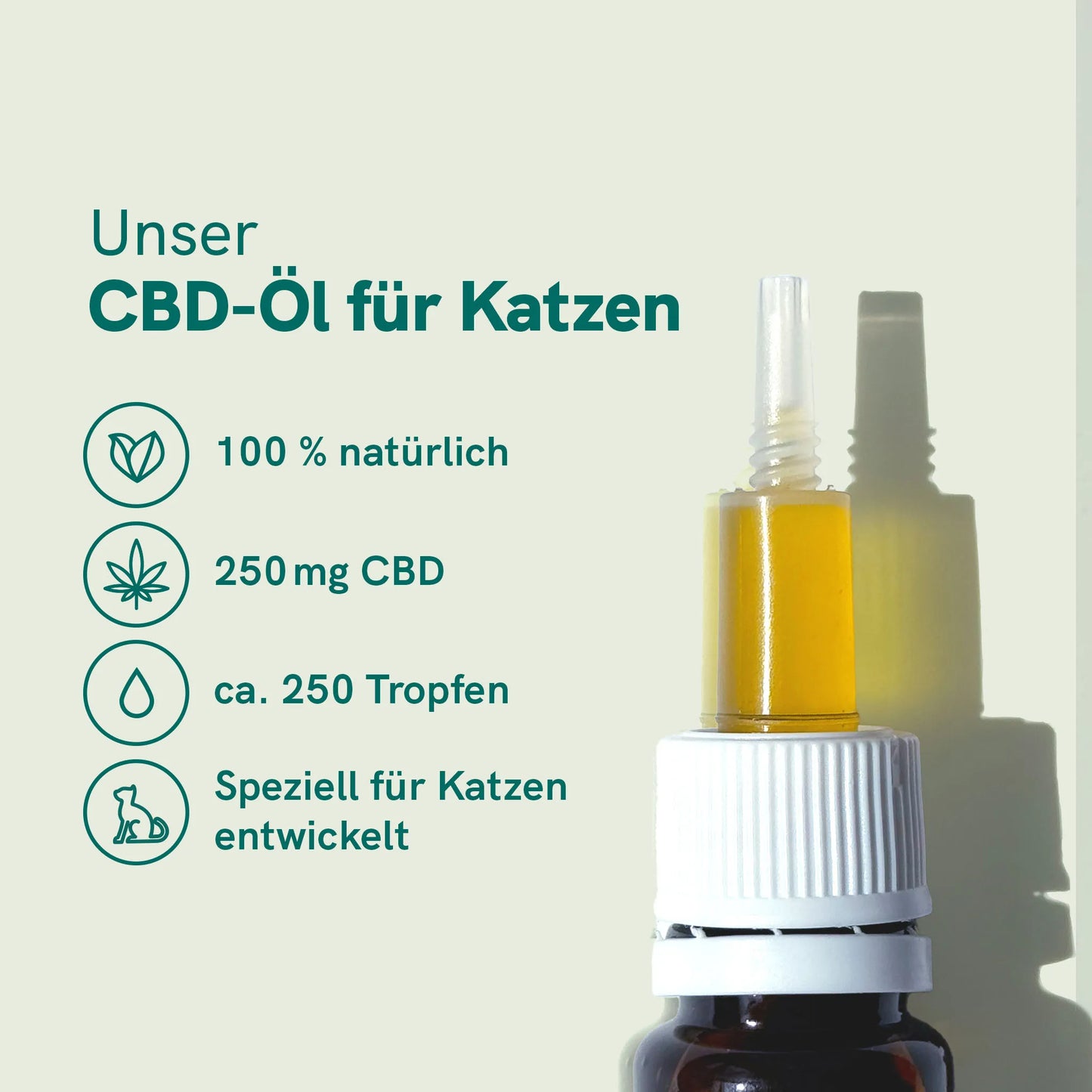 CBD Öl für Katzen - Fisch (2,5%)