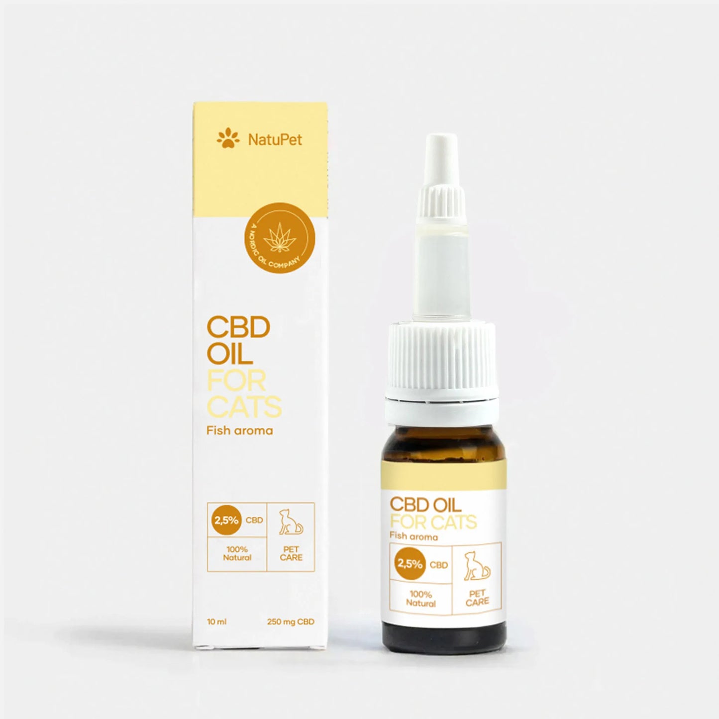 CBD Öl für Katzen - Fisch (2,5%)