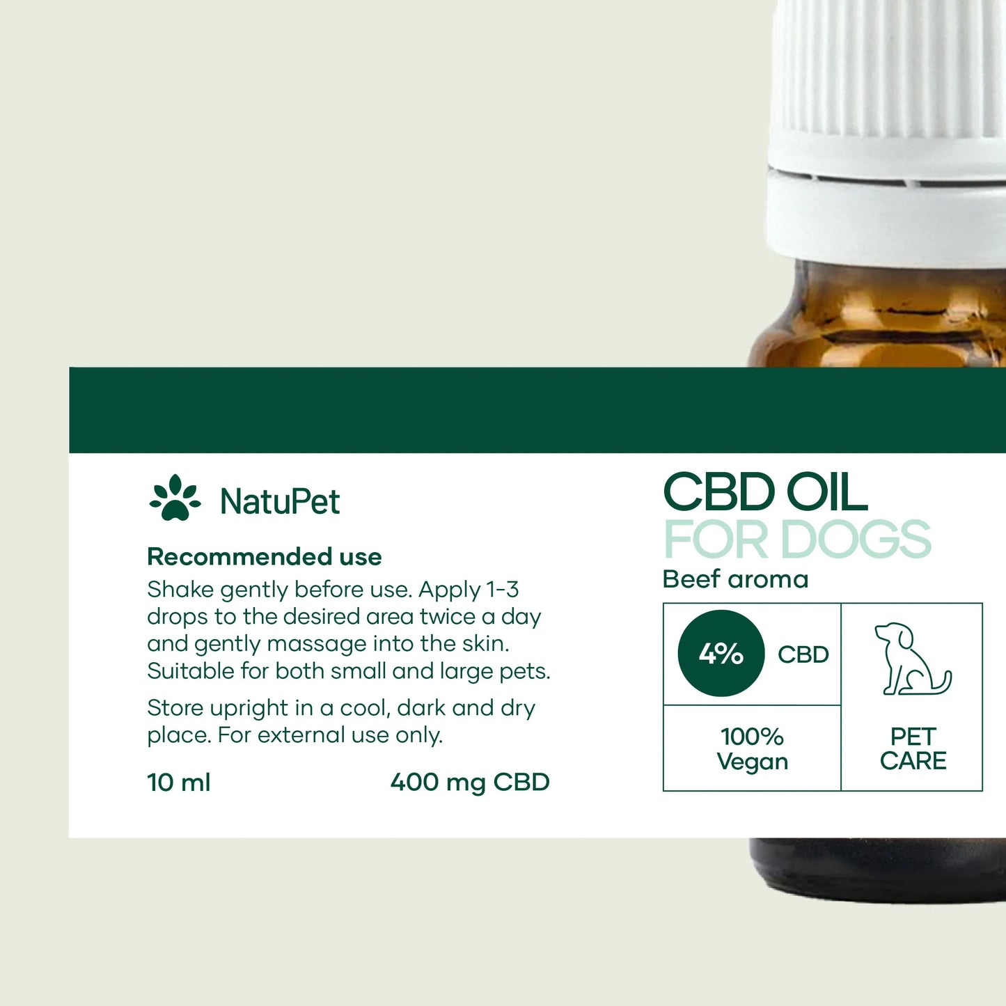 CBD Öl für Hunde - Rind (4%)