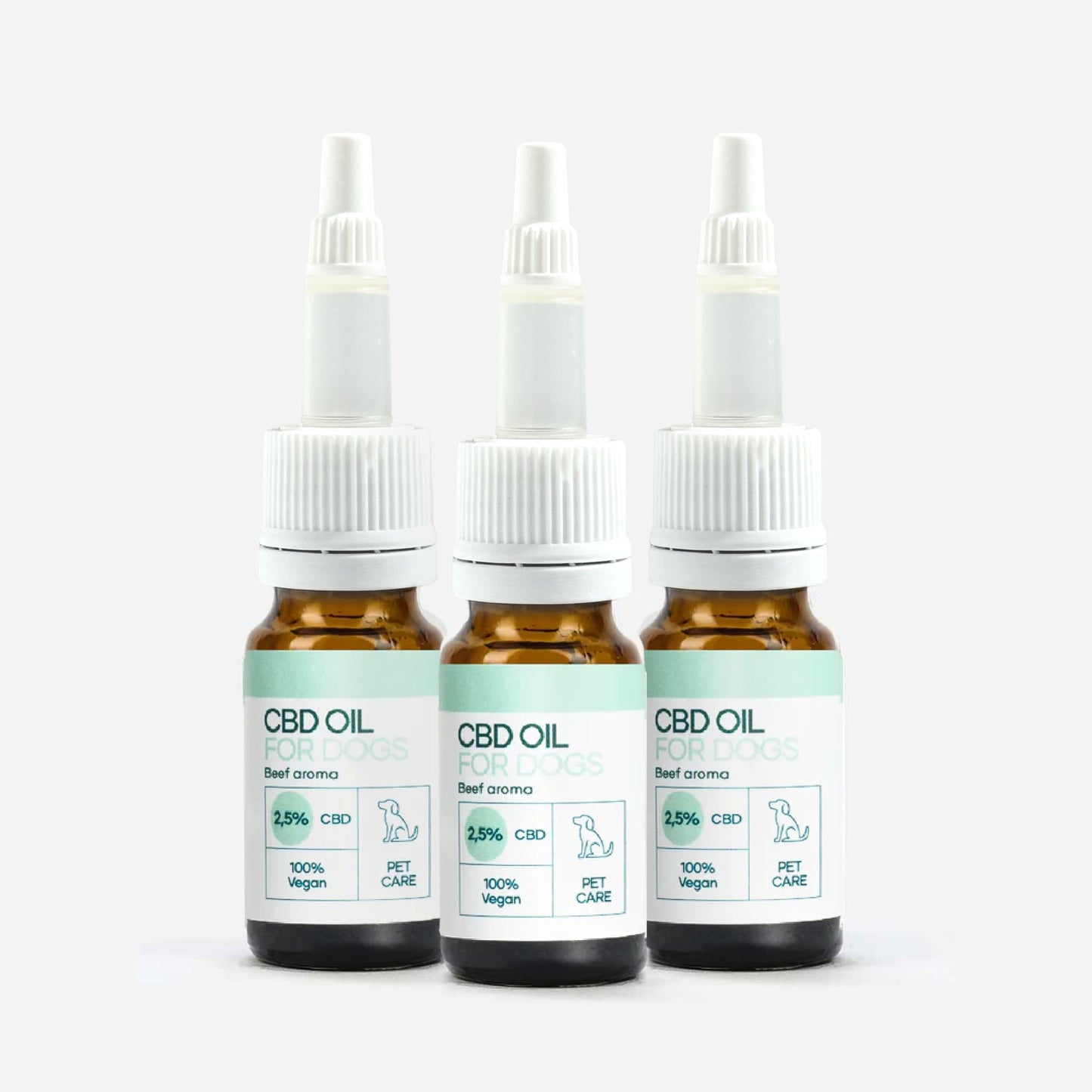 3er-Pack: CBD Öl für Hunde - Rind (2,5%)