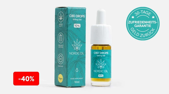 Angebot: 40% weniger auf CBD Öl (10%) von Nordic Oil