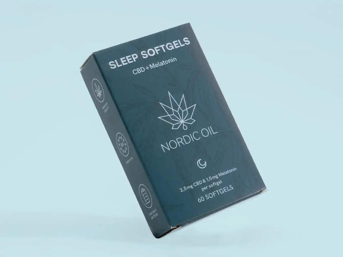 Nordic Oil CBD + Melatonin Softgels Packung 