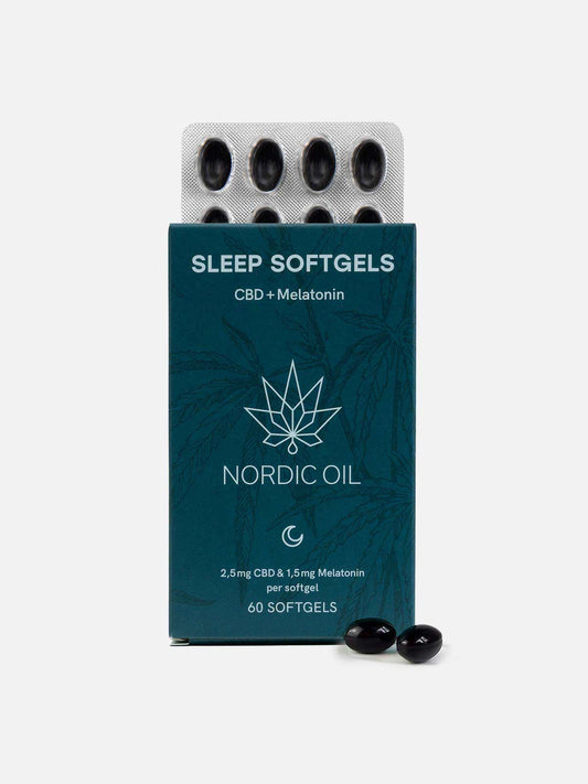 Schlaf Kapseln mit CBD und Melatonin